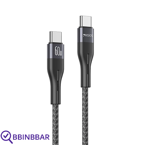 کابل USB-C یسیدو مدل DUAL TYPE-C CA156 60W