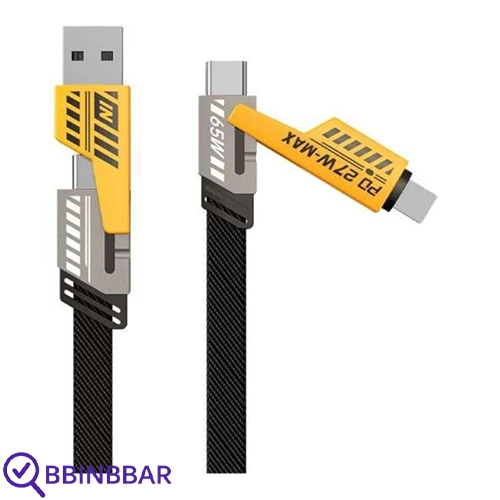 کابل تبدیل USB/USB-C به لایتنینگ/USB-C اچ تی ام مدل 4in1